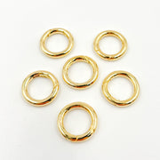 15MM Gold-plated Sterling Silver Round Clasp